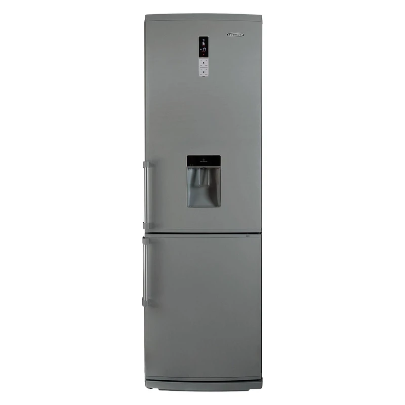 یخچال فریزر طرح فریزر پایین امرسان مدل CB46B با ظرفیت 20 فوت، دارای سیستم نوفراست، سرمایش سریع، 4 طبقه در یخچال و 3 کشو در فریزر، مصرف انرژی A و طراحی مدرن، مناسب آشپزخانه‌های کوچک و متوسط