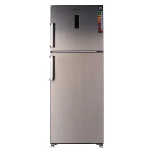 یخچال فریزر طرح فریزر بالا امرسان مدل TFN18D با ظرفیت 18 فوت، دارای سرمایش سریع، قابلیت عیب‌یابی هوشمند، سیستم گردش هوای چندگانه، 4 طبقه در یخچال و 2 طبقه در فریزر، مصرف انرژی A، مناسب خانواده‌های کوچک و متوسط